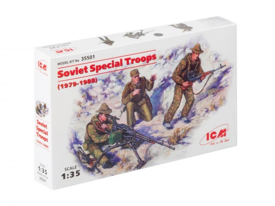 Soviet Special Troops (1979-1988) (3 figures - 1 officer - 2 soldiers)