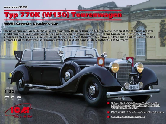 Typ 770K (W150) Tourenwagen - WWII German LeadersCar