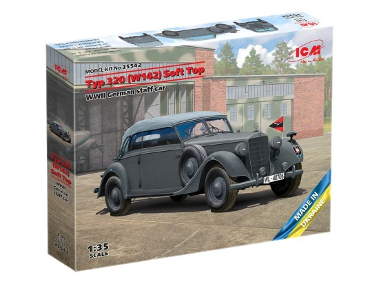 Typ 320 (W142) Cabriolet Soft Top - WWII German staff car