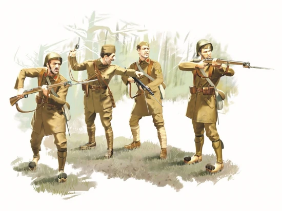 Greek Evzones (1940-1941) (4 figures)