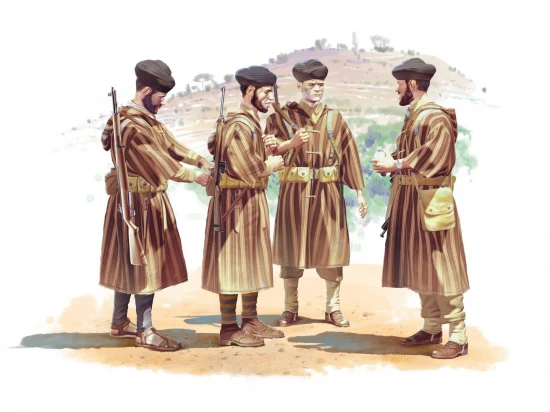 Moroccan Goumier Rifles (1943) (4 figures)