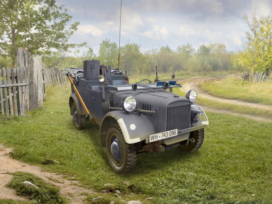 le.gl.Einheitz-Pkw Kfz.2 - WWII German Light Radio Communication Car