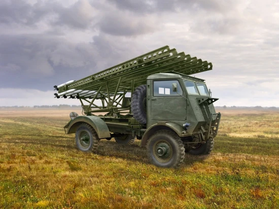 BM-13-16 on W.O.T. 8 chassis - WWII Soviet MLRS