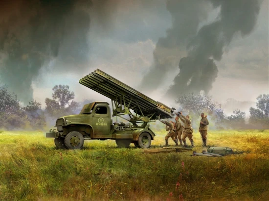 BM-13-16 on G7107 chassis with Soviet crew