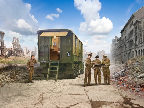 Montgomerys Mobile Office with Staff (4 Figures)