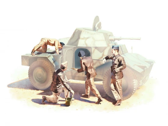 French Armoured Vehicle Crew (1940) (4 figures)