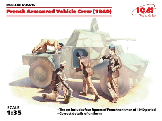 French Armoured Vehicle Crew (1940) (4 figures)