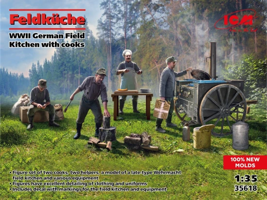 Feldküche - WWII German Field Kitchen with cooks