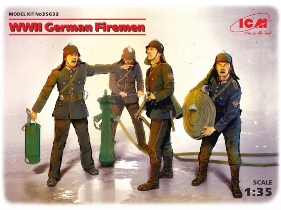 WWII German Firemen (4 figures)
