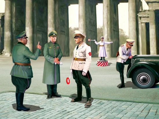 WWII German Road Police (5 figures)