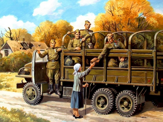 Soviet Motorized Infantry (1943-1945) - (5 figures)