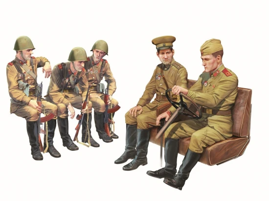Soviet Army Servicemen (1979-1991) - (5 figures)