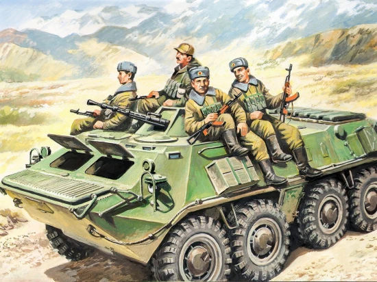 Soviet Armored Carrier Riders (1979-1991) - (4 figures)