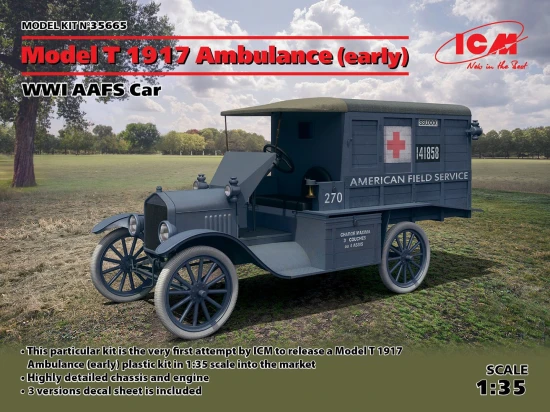 Model T 1917 Ambulance (early) - WWI AAFS Car