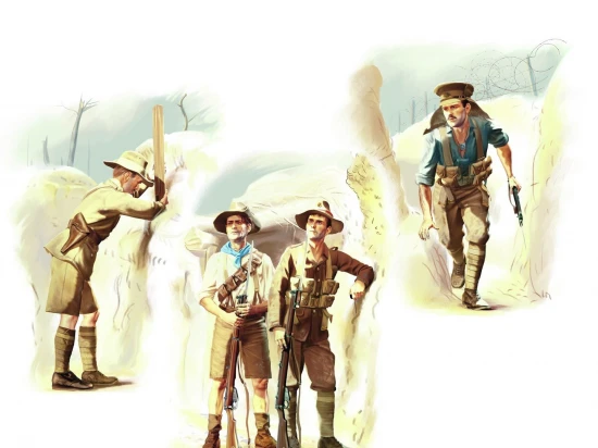 ANZAC Infantry (1915) (4 figures)