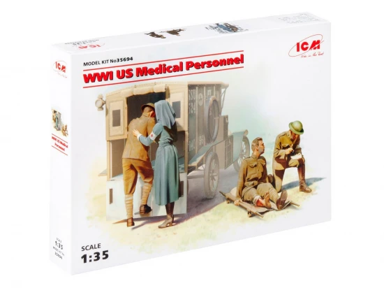 WWI US Medical Personnel (4 figures)