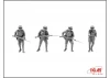 British Infantry in Gas Masks (1917) 4 Figures