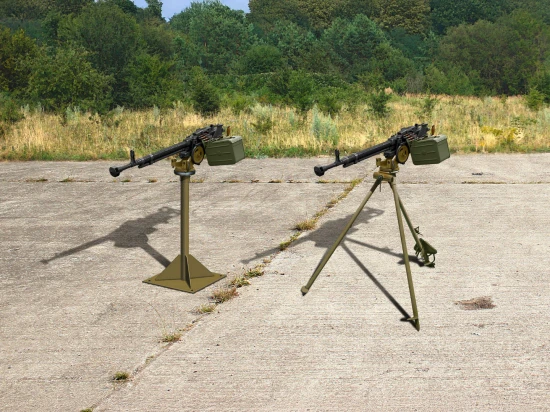 DShKM Heavy Machine Gun with Support/Tripod