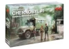 Chernobyl #1 Radiation Monitoring Station (ZiL Truck - Barrier Checkpoint & 5 Figures)