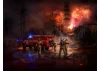 Chernobyl #2 Fire Fighters (AC-40-137A Fire Truck - 4 Figures & Diorama Base with Background)