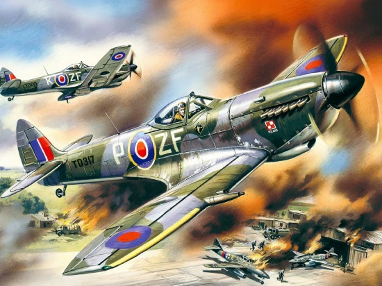 Spitfire Mk.XVI - WWII British Fighter