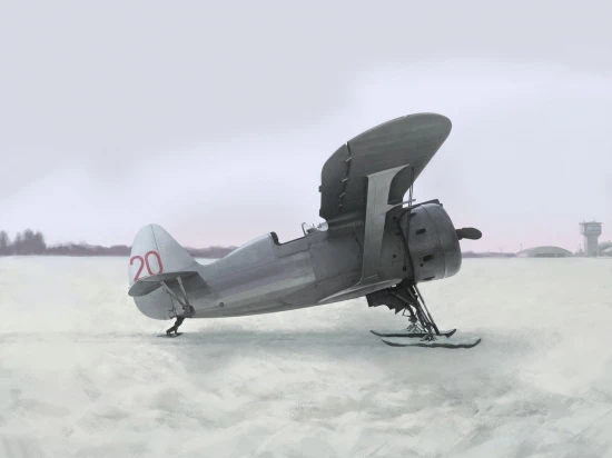 I-153 - WWII Soviet Biplane Fighter (winter version)
