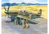 Mustang P-51B with USAAF Pilots and Ground Personnel