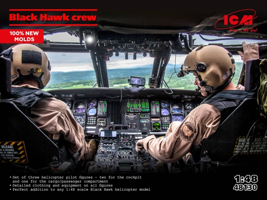Black Hawk Helicopter Crew (3 Figures)