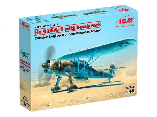 Hs 126A-1 with bomb rack - Condor Legion Reconnaissance Plane