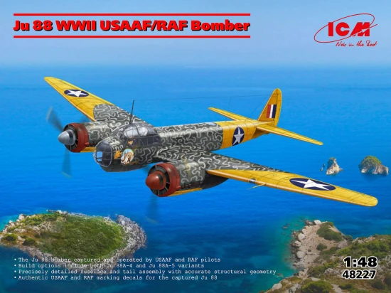 ICM Ju 88 WWII Usaaf/Raf Bomber