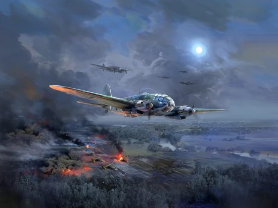 He 111H-20 - WWII German Bomber