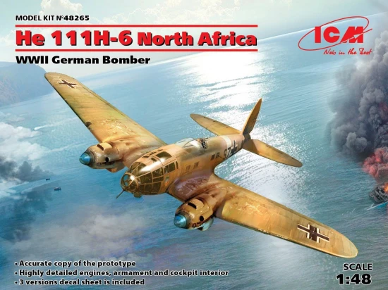 He 111H-6 North Africa - WWII German Bomber