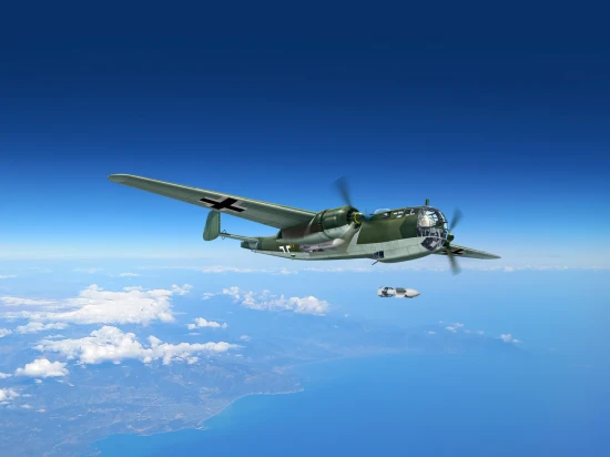 Do 217K-2 with Gliding Bombs Fritz-X - WWII German Bomber