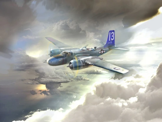 A-26В Invader Pacific War Theater - WWII American Bomber