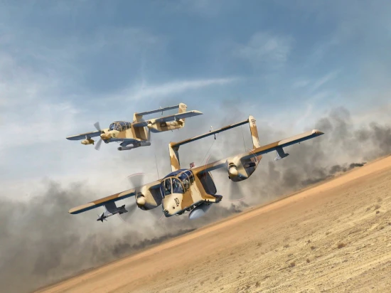 Desert Storm. US aircraft OV-10A and OV-10D+ - 1991