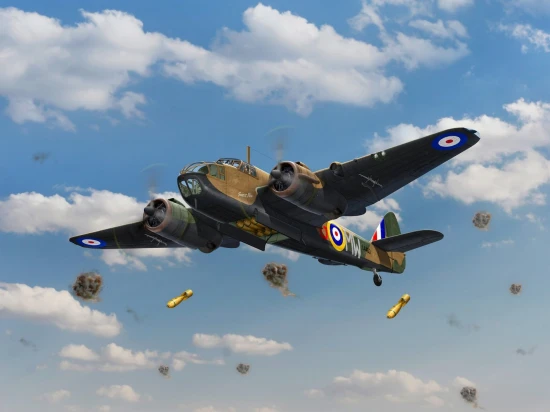 Bristol Beaufort Mk.I. Bombing raid