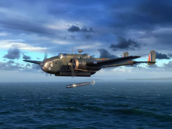 HP.52 Hampden TB.Mk.I WWII British Torpedo Bomber