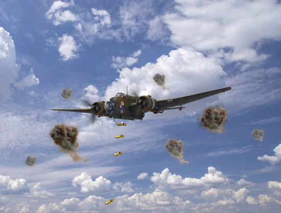 Churchills Flying SuitcaseHP.52 Hampden Bomber