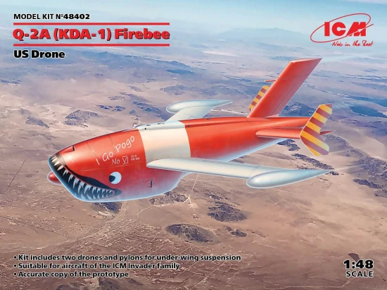 KDA-1 (Q-2A) Firebee - US Drone (2 airplanes and pilons)