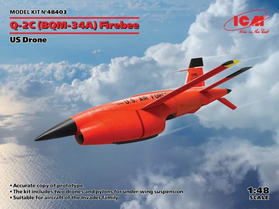 (BQM-34A) Q-2C Firebee - US Drone (2 airplanes and pilons)