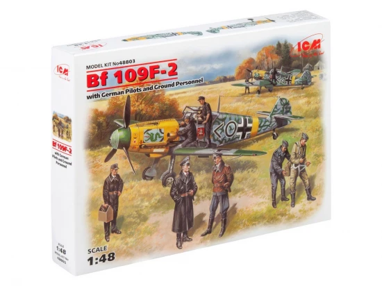 BF 109F-2 with German Pilots and Ground Personnel