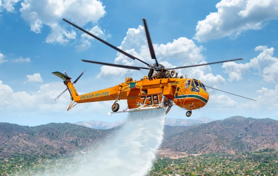 Sikorsky S-64E Skycrane - Firefighting Helicopter