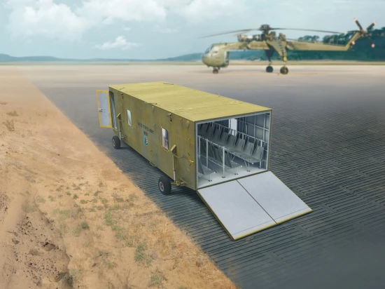 Universal Military Pod with M8A1 US Landing Mat