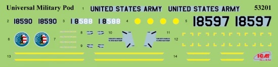 Universal Military Pod with M8A1 US Landing Mat