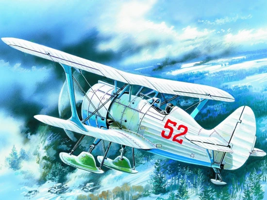 I-15 bis - WWII Soviet Biplane Fighter (winter version)