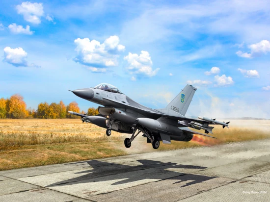 F-16AM of Ukrainian Air Forces with PAG-14