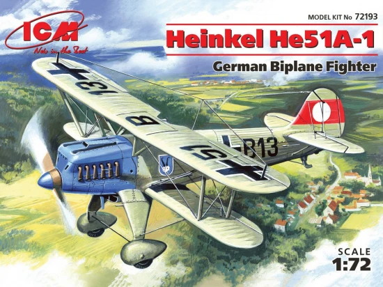 Heinkel He 51A-1 - German Biplane Fighter