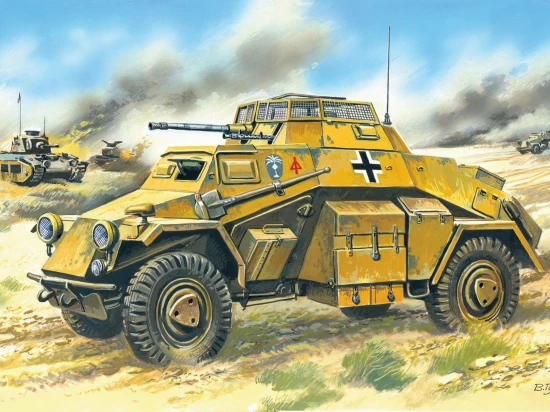 Sd.Kfz.222 - German Light Armoured Vehicle