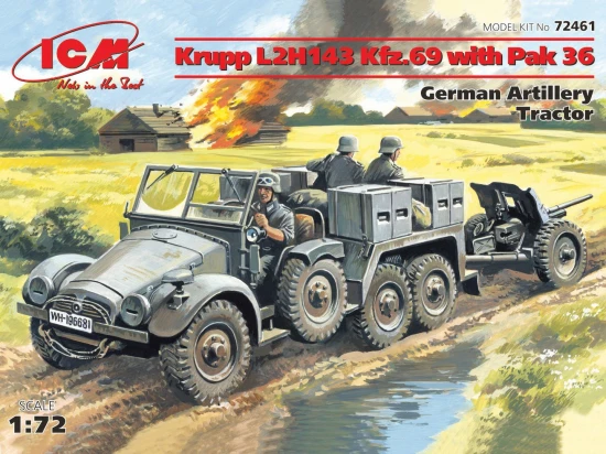Krupp L2H143 Kfz.69 with Pak 36 - German Artillery Tractor
