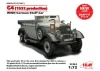 G4 (1935 production) - WWII German Staff Car - snap fit/no glue